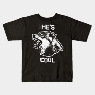 distressed wolf Kids T-Shirt